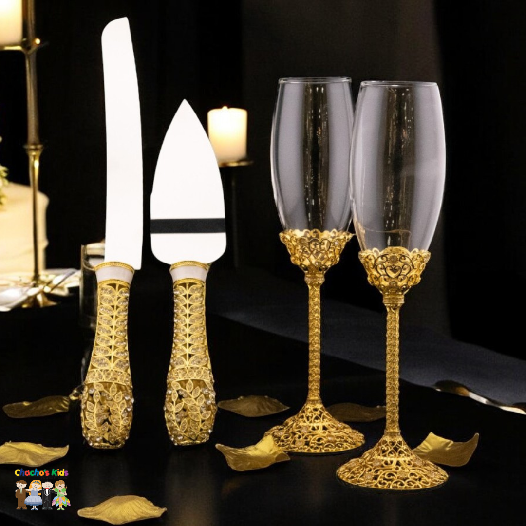 Wedding Flutes & Serving Sets