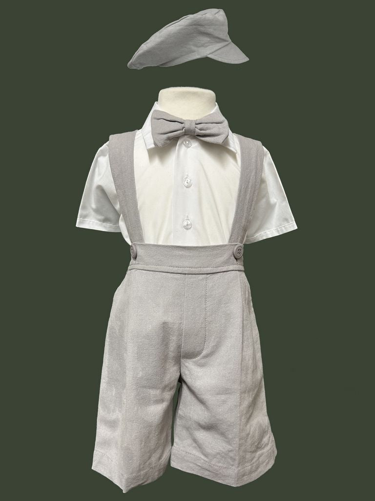 Baby Short Set (111)-Boys-Gray-6M-Chacho’s Kids