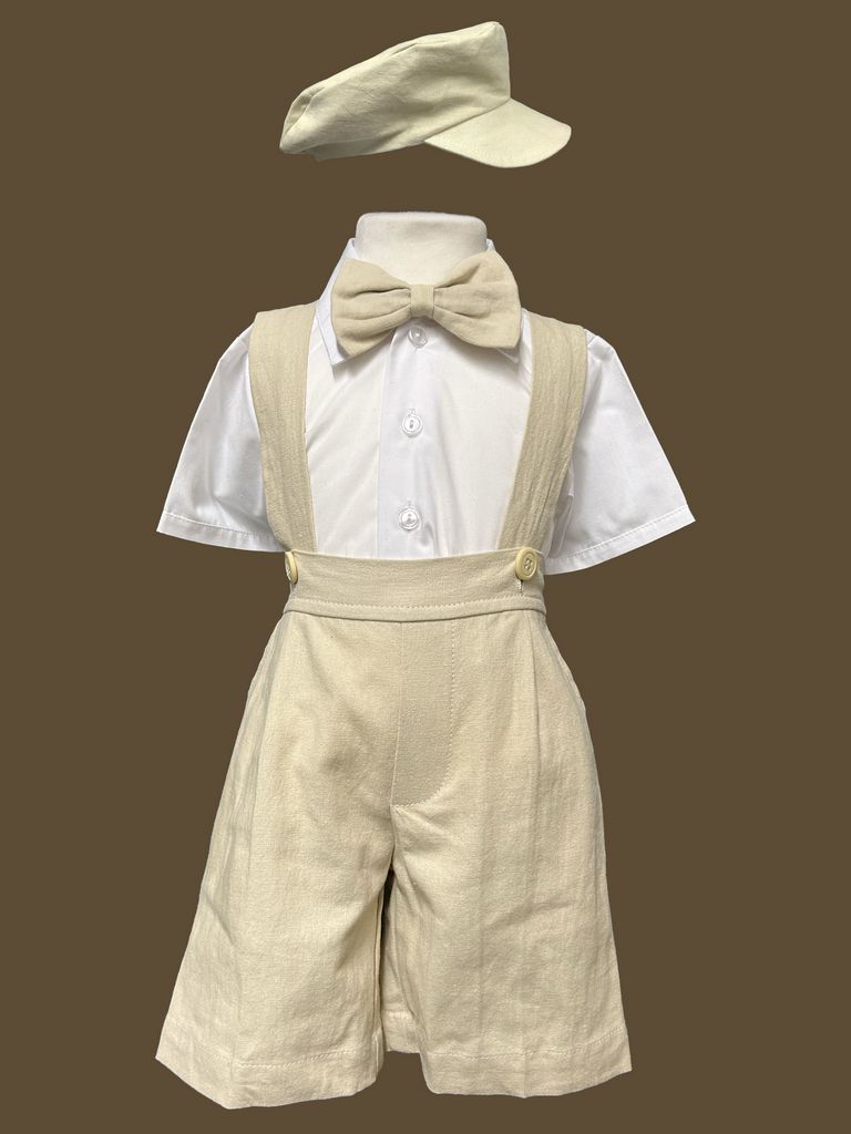 Baby Short Set (111)-Boys-Khaki-6M-Chacho’s Kids
