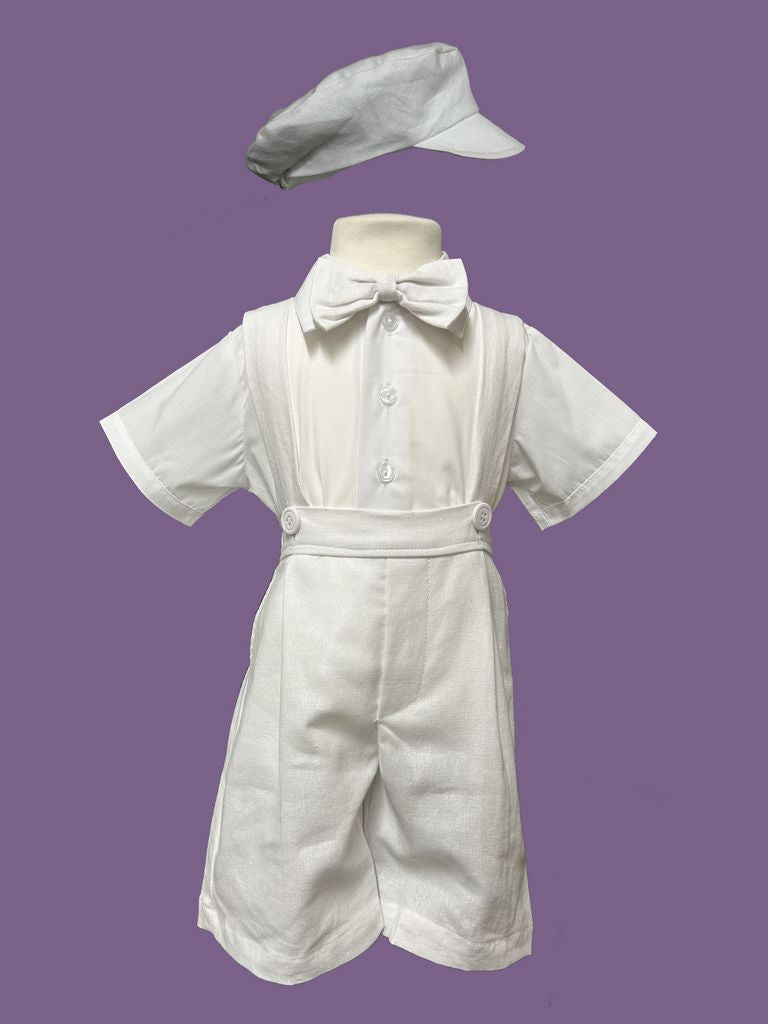 Baby Short Set (111)-Boys-White-6M-Chacho’s Kids