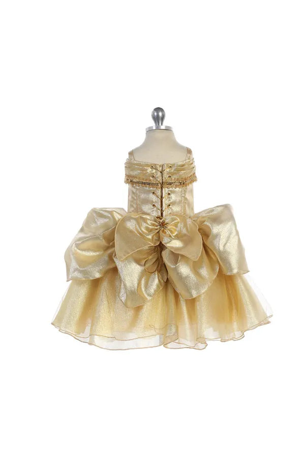 Gala Gold Princess Dress (1220)-Girls-Chacho's Kids