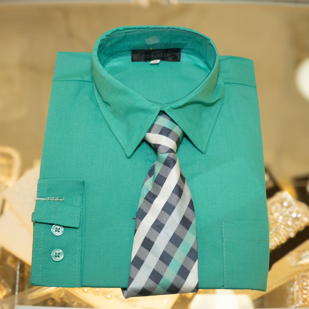 Emerald-B-Boys-2T-Dress Shirts-Chacho’s Kids