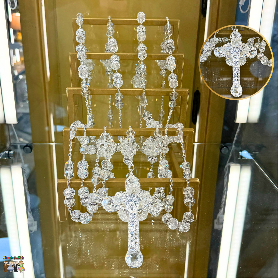 Wedding Lassos-Silver Crystal Rhinestone Lasso-Chacho's Kids