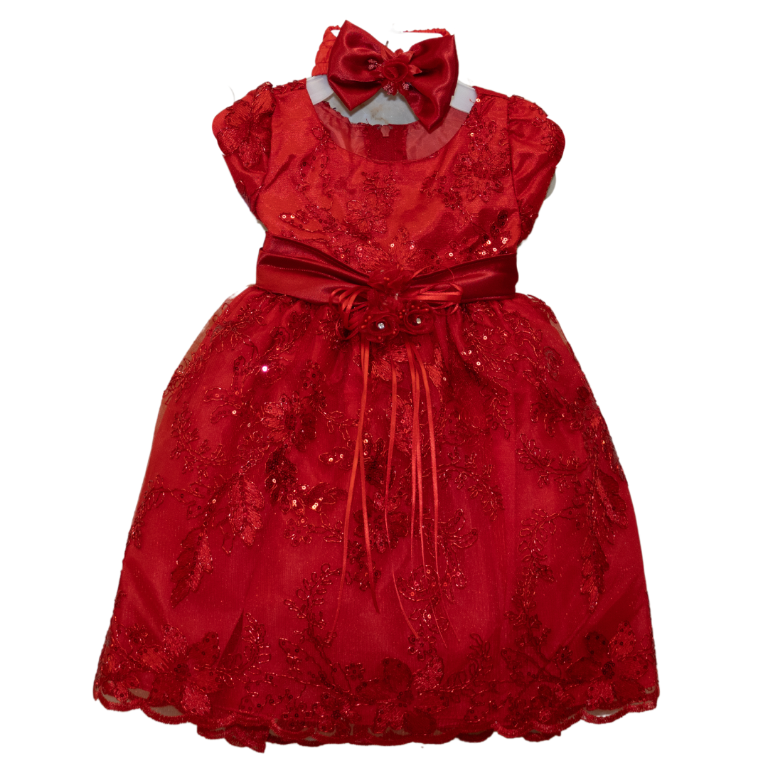 Baby Party / Flower Girl Dress (D-1664)-Girls-Chacho's-Kids