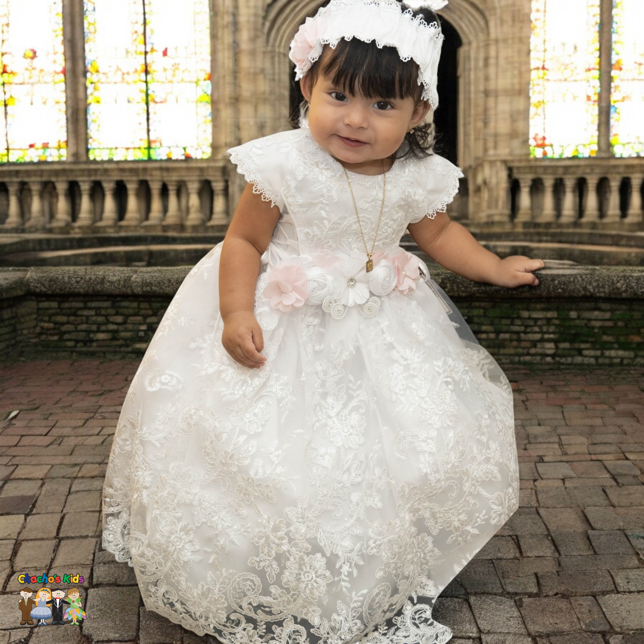 Girls Baptism Dress (257) – Chacho's Kids