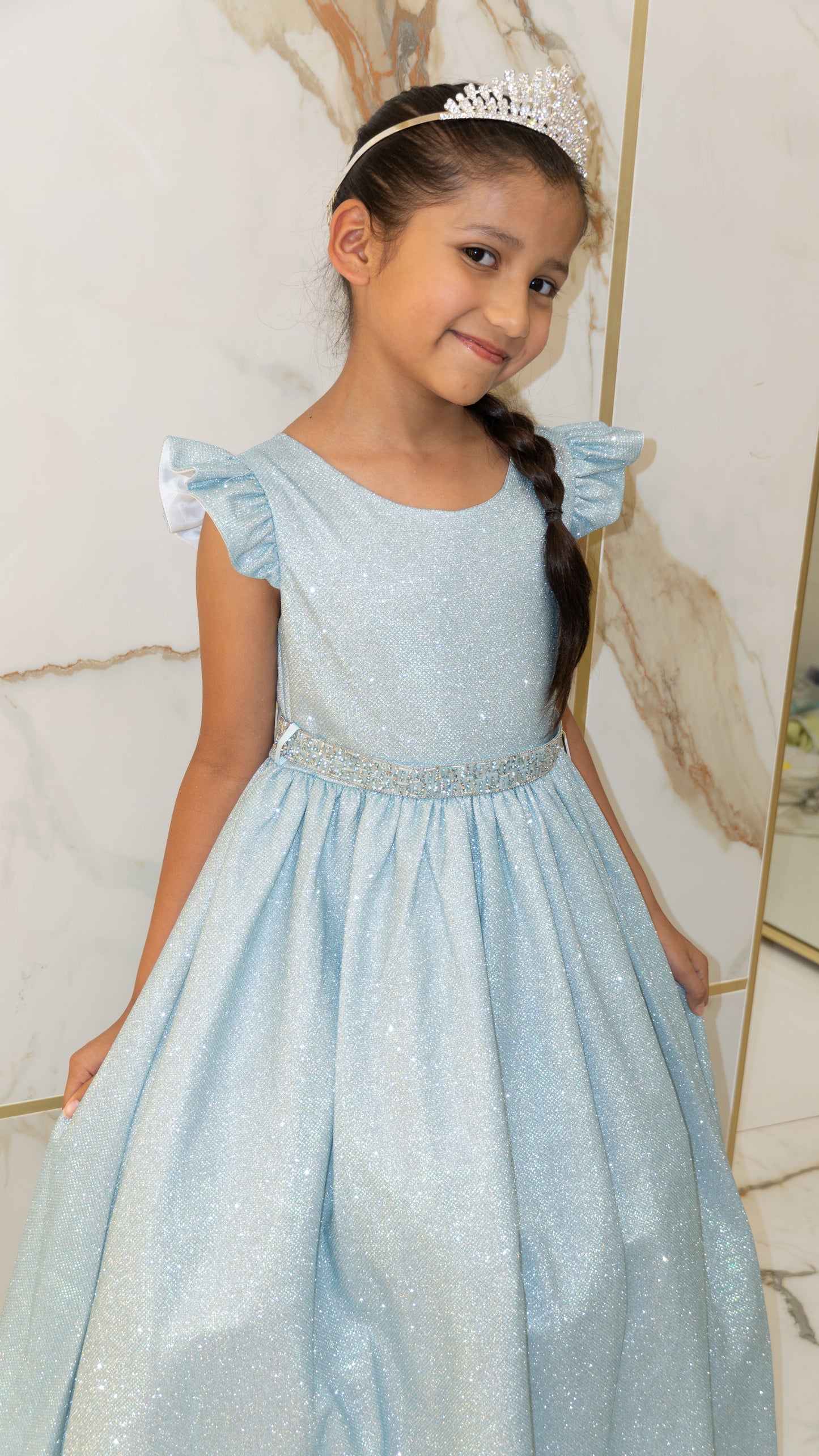 Ball Gown Dress (D-828)-Girls-Chacho's Kids