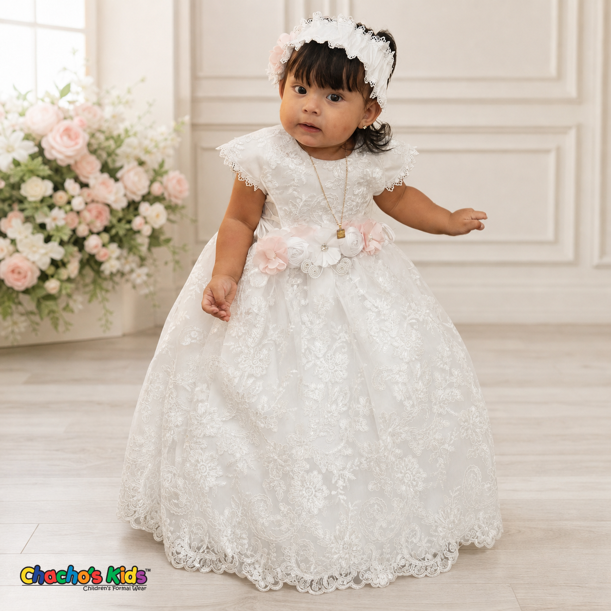 Girls Baptism Dress (257) White / 0