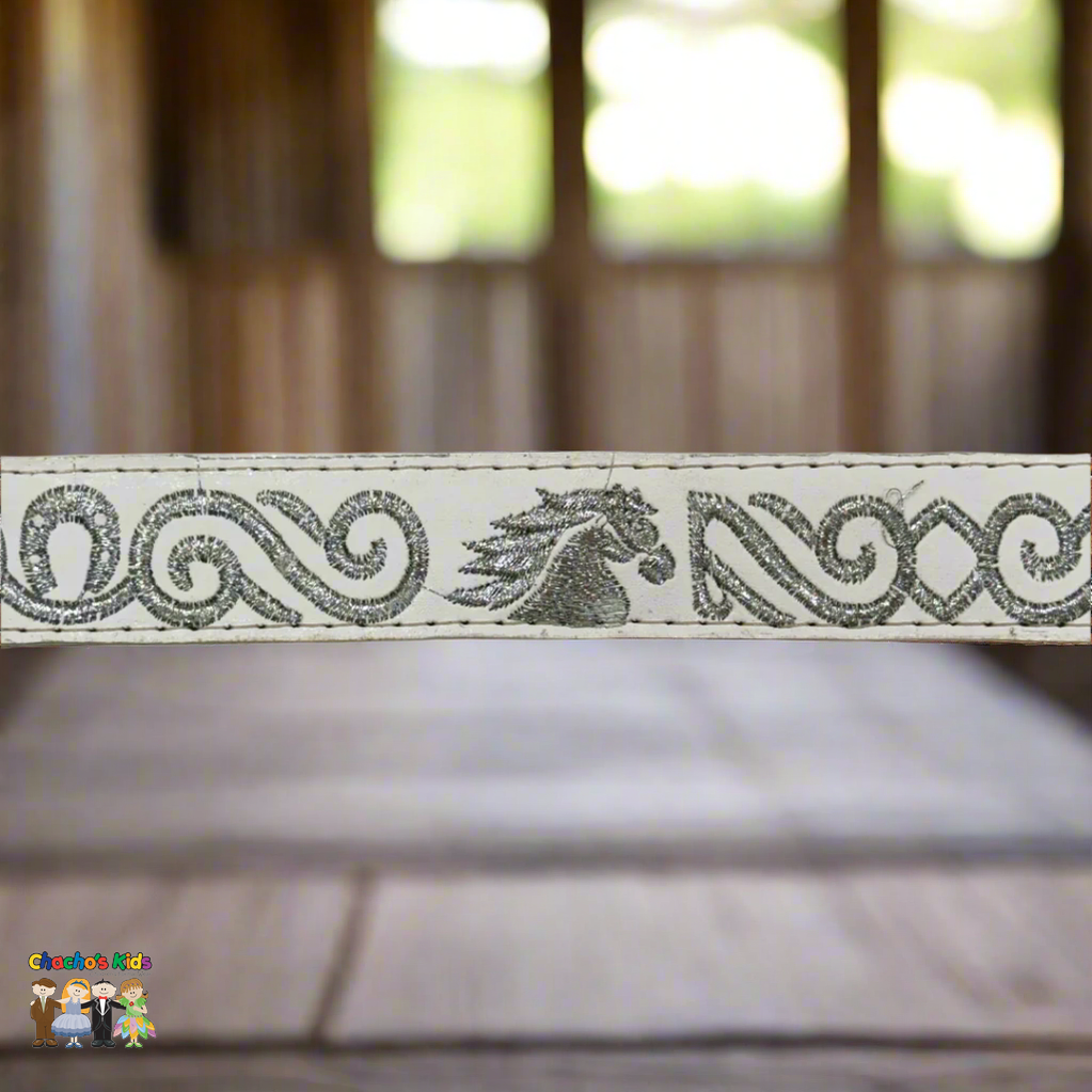 Boys Charro Belt, Silver Horse, Side