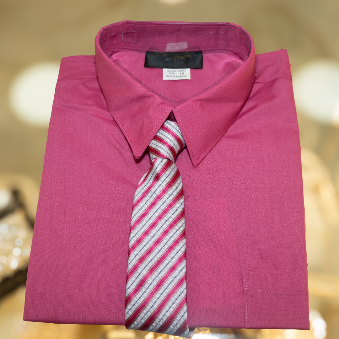 Fuchsia-B-Boys-2T-Dress Shirts-Chacho’s Kids
