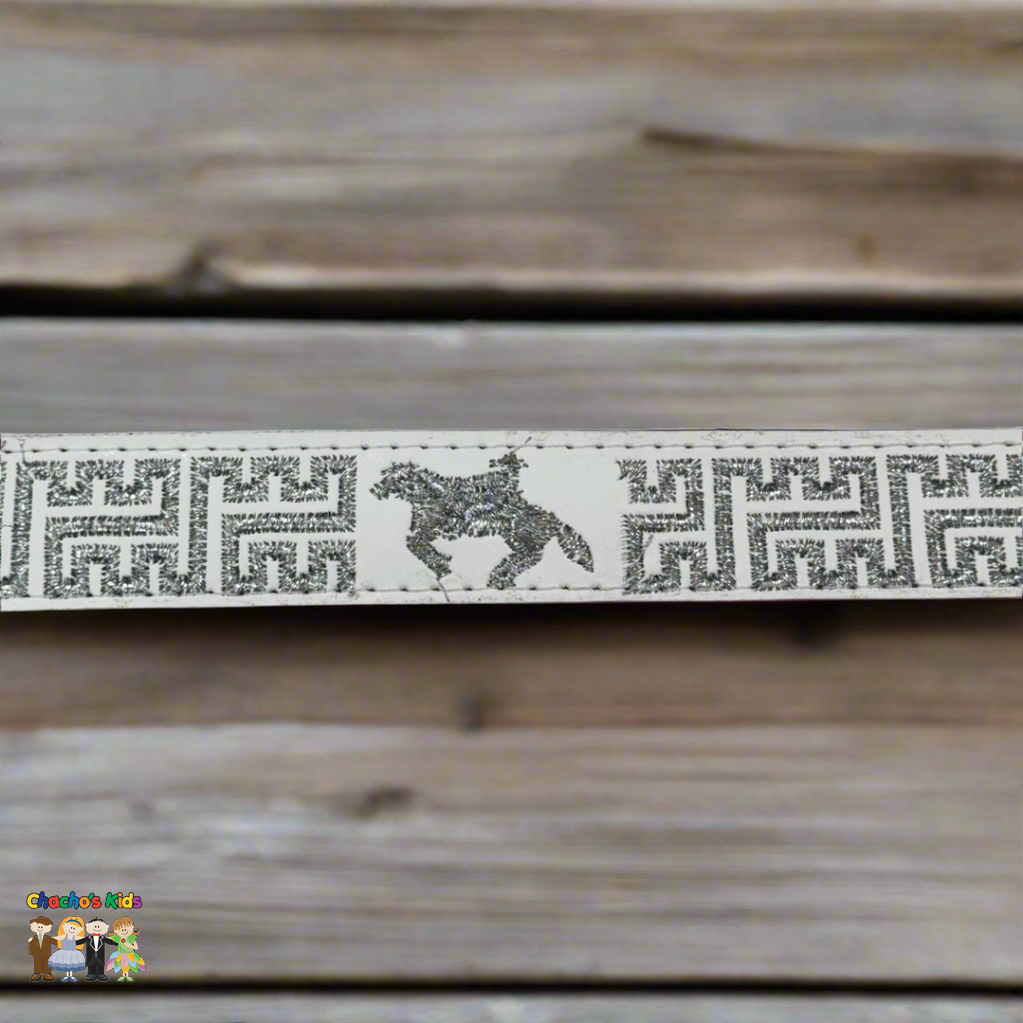 Boys Charro Belt, Silver Horse, Side