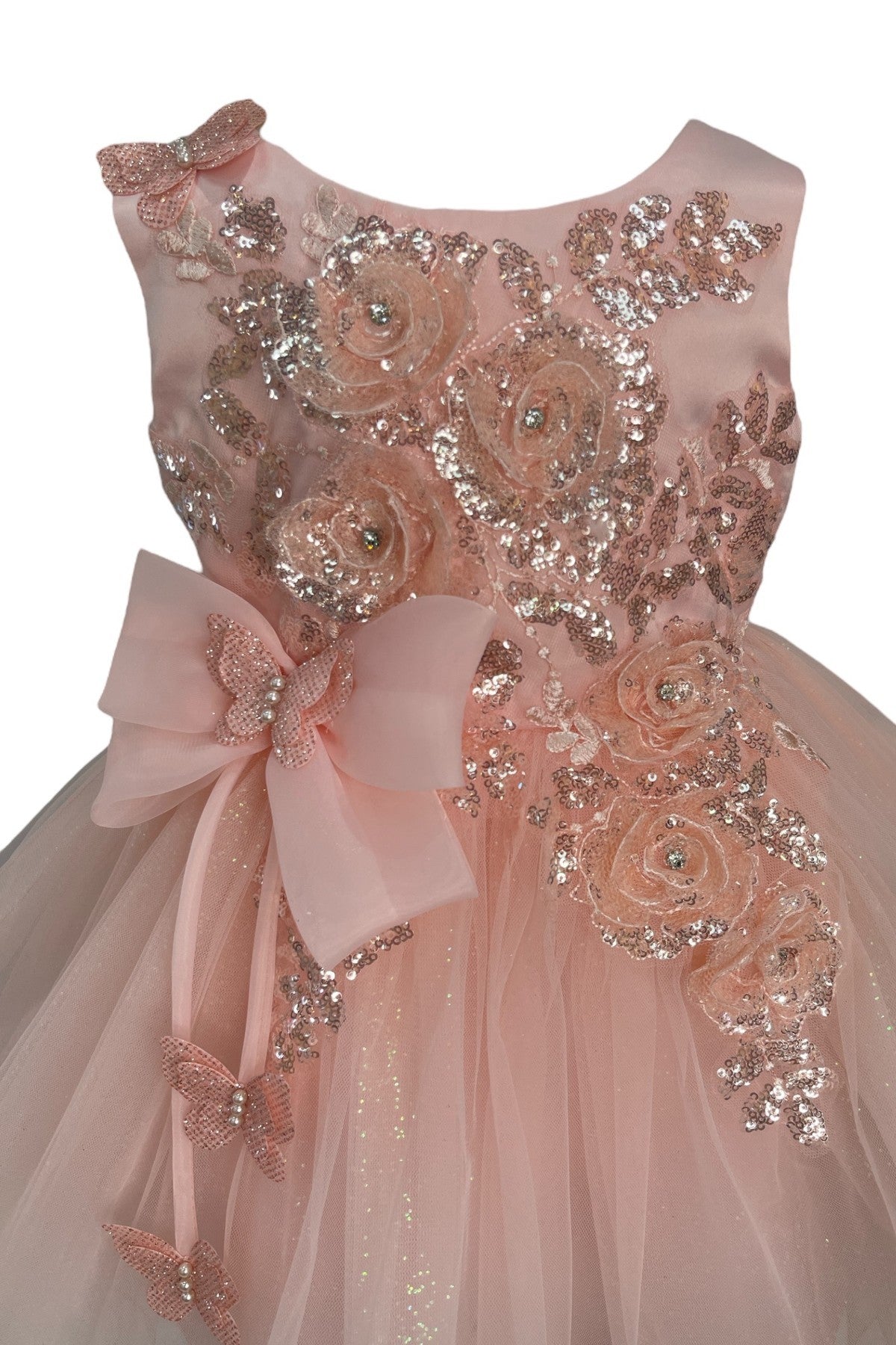 Baby Party / Flower Girl Dress (9166B)-Girls-Chacho's-Kids