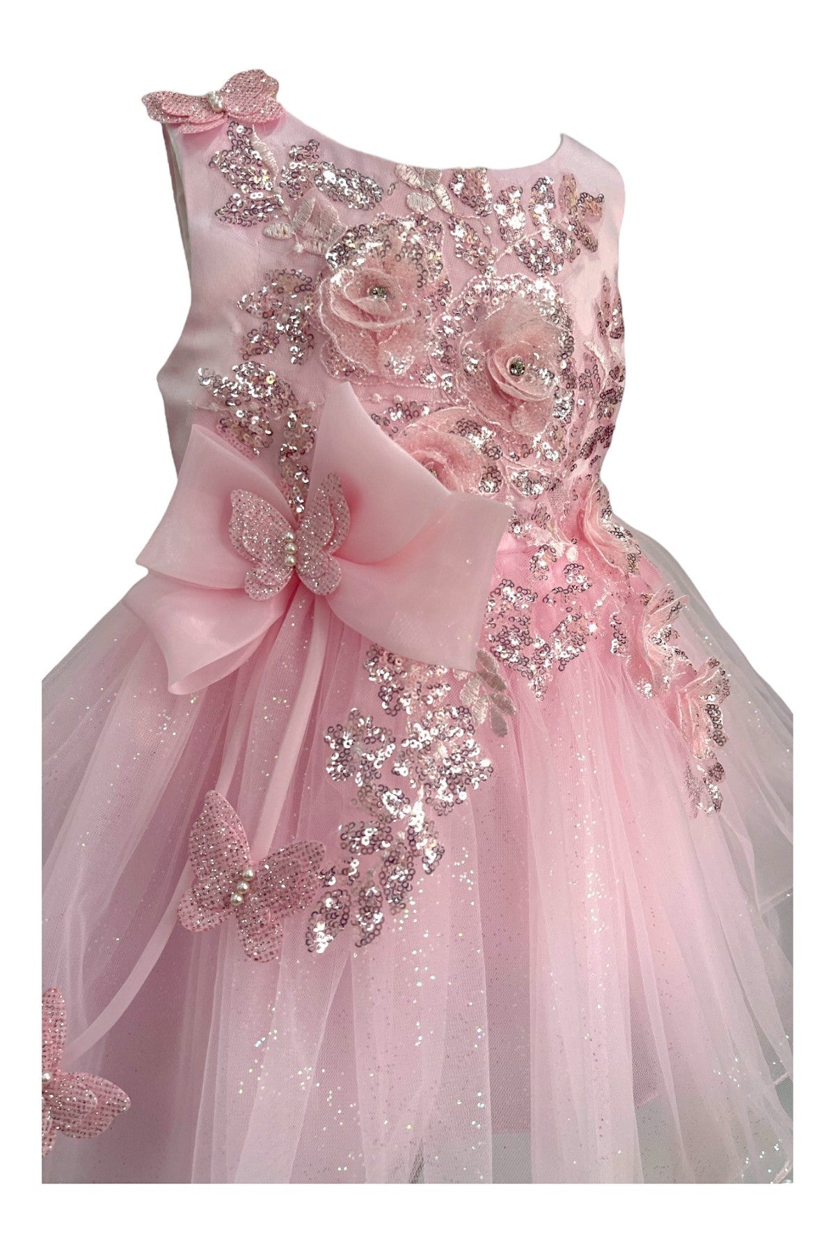 Baby Party / Flower Girl Dress (9166B)-Girls-Chacho's-Kids