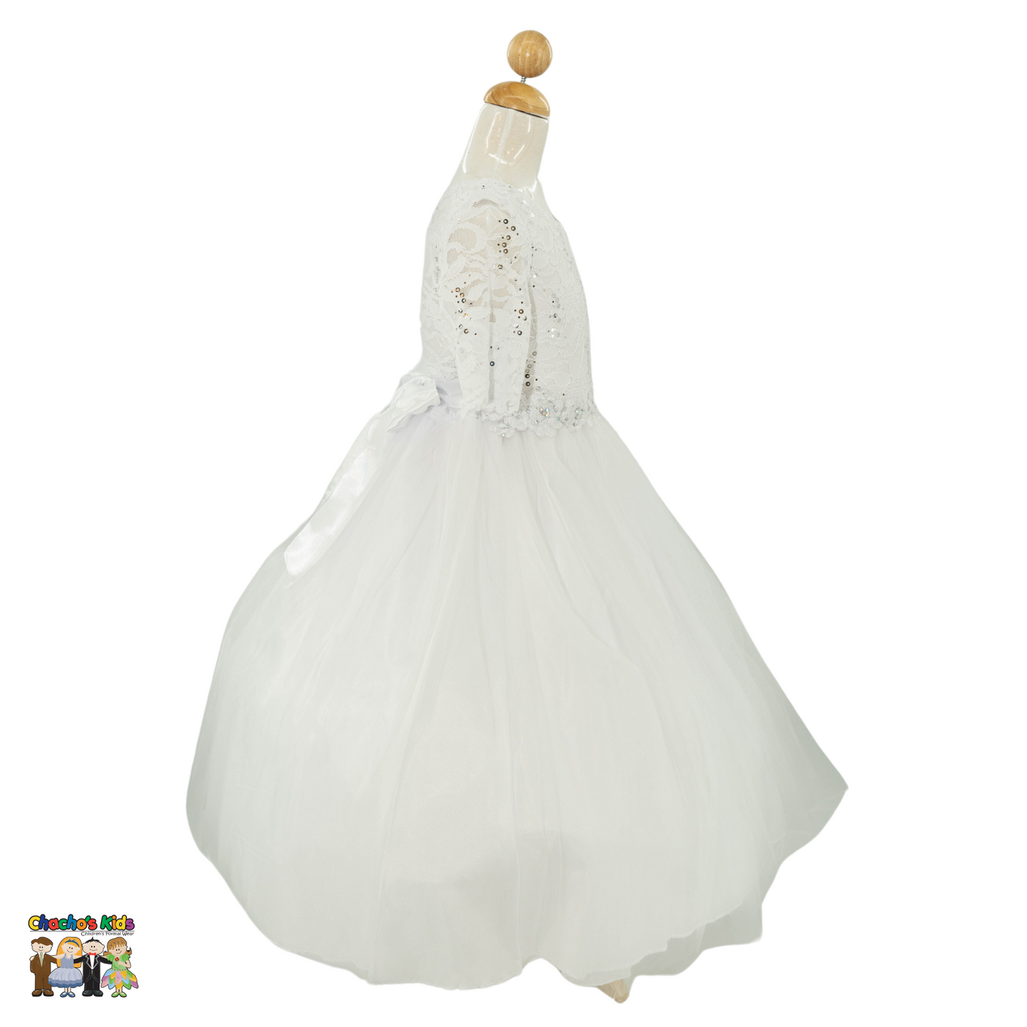 First Communion White Dress (D1582)
