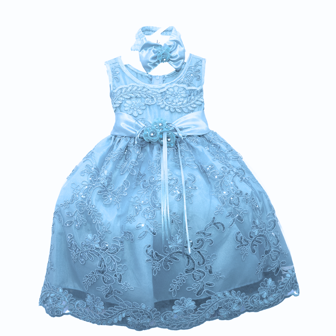 Baby Party/Flower Girl Dress (D1560)-Girls-Baby Blue-S-Chacho's Kids