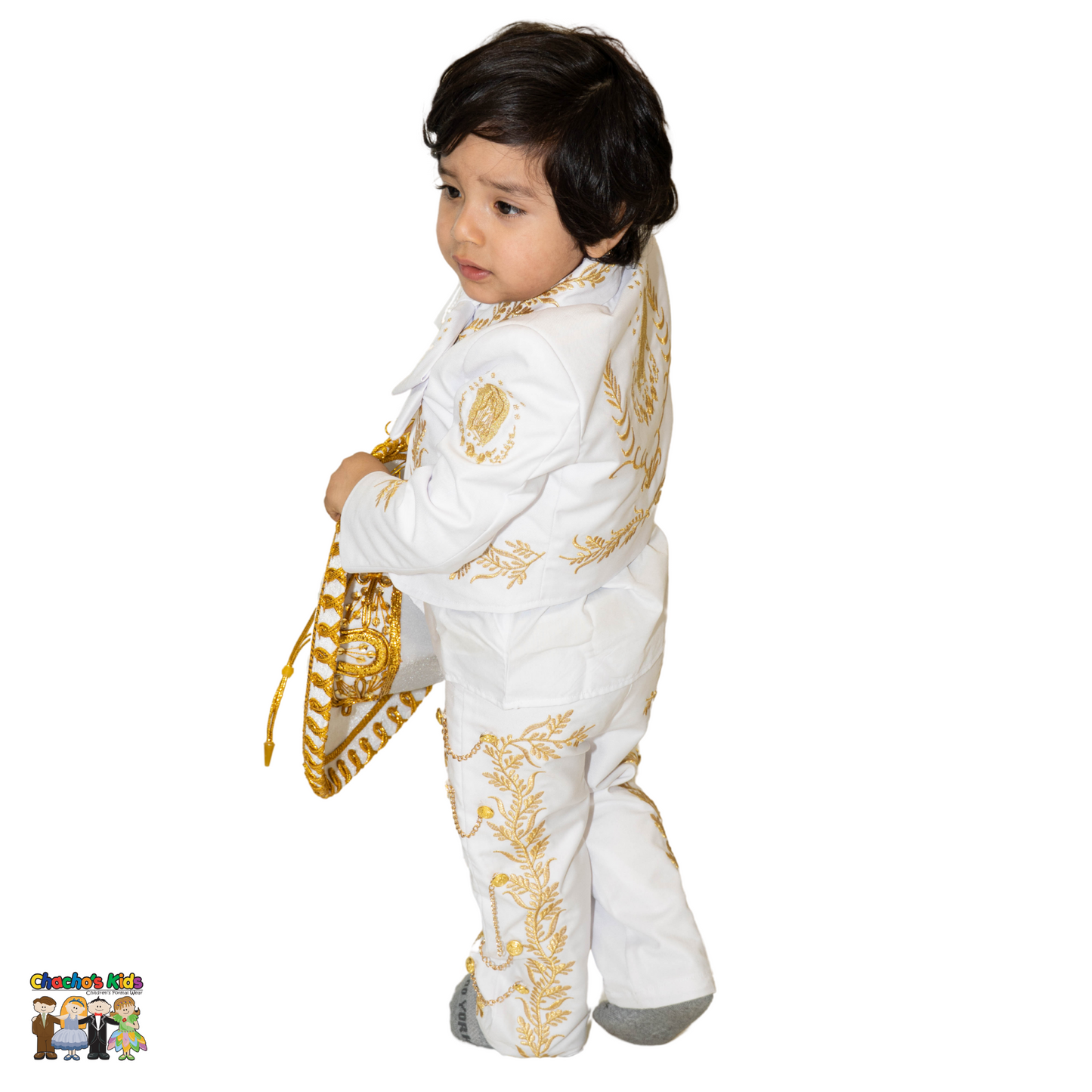 Charro Baptism (7-Piece) (White/Virgin/Gold)