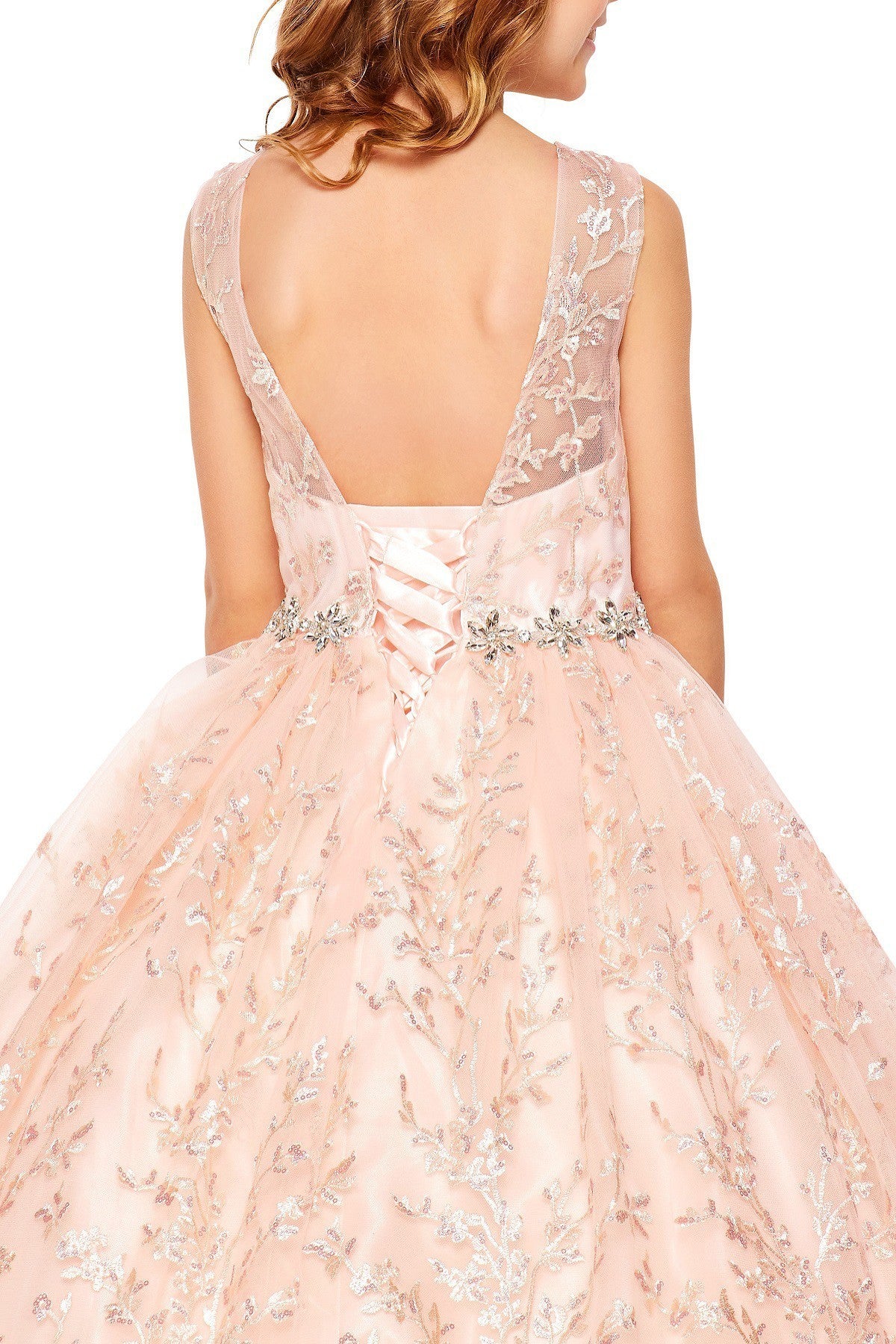 Ball Gown Dress (5109)-Girls-Chacho's Kids