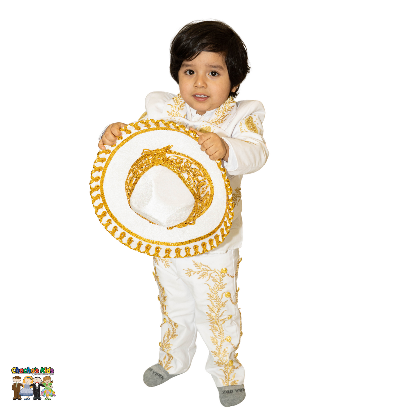 Charro Baptism (7-Piece) (White/Virgin/Gold)