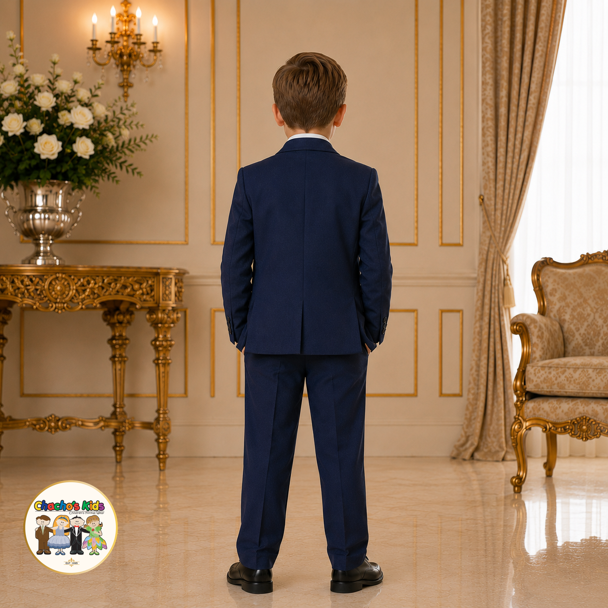 Classic Suit- (Navy Blue)