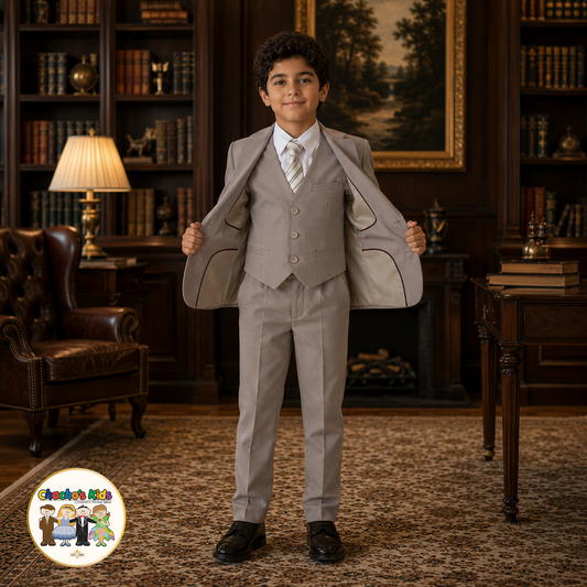 Signature Boys Suit (Tan)