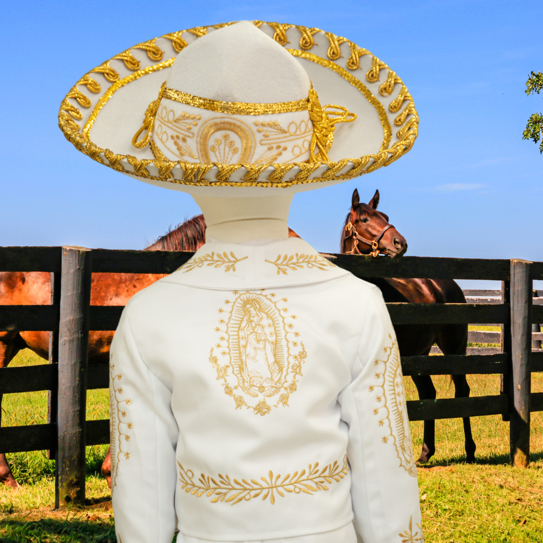 Charro Baptism (6-Piece) (White/Virgin/Gold)-Boys-Chacho's Kids