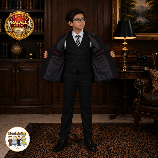 Rafael Milano Premium Boys Suit (Black)
