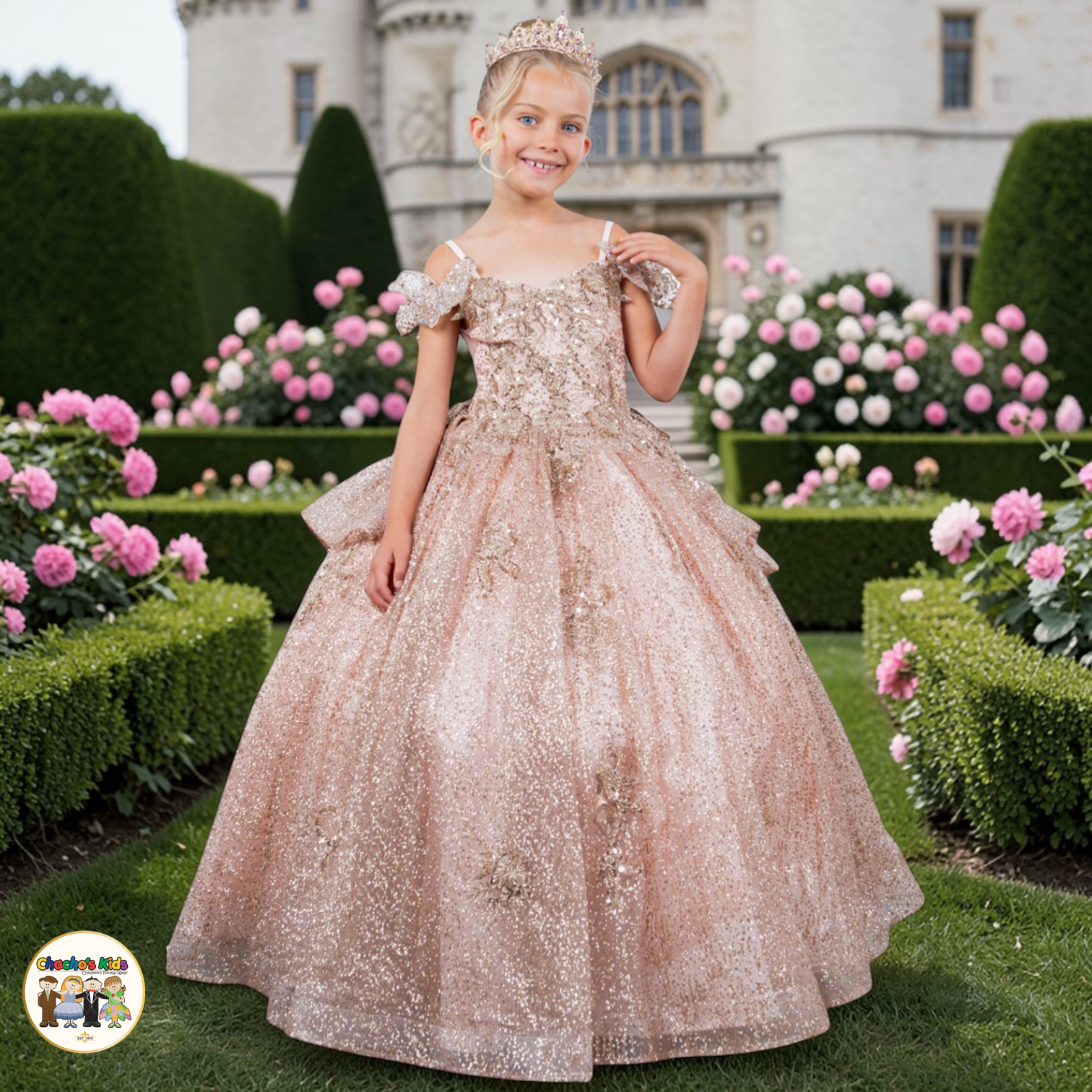 Ball Gown Dress-Mini Quince (8120) – Chacho's Kids