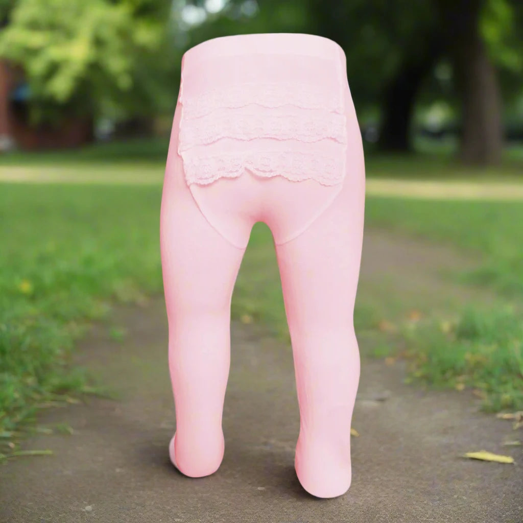 Baby Girl's Rhumba Tights (120)-Girls-Pink-0-12m-Chacho's Kids