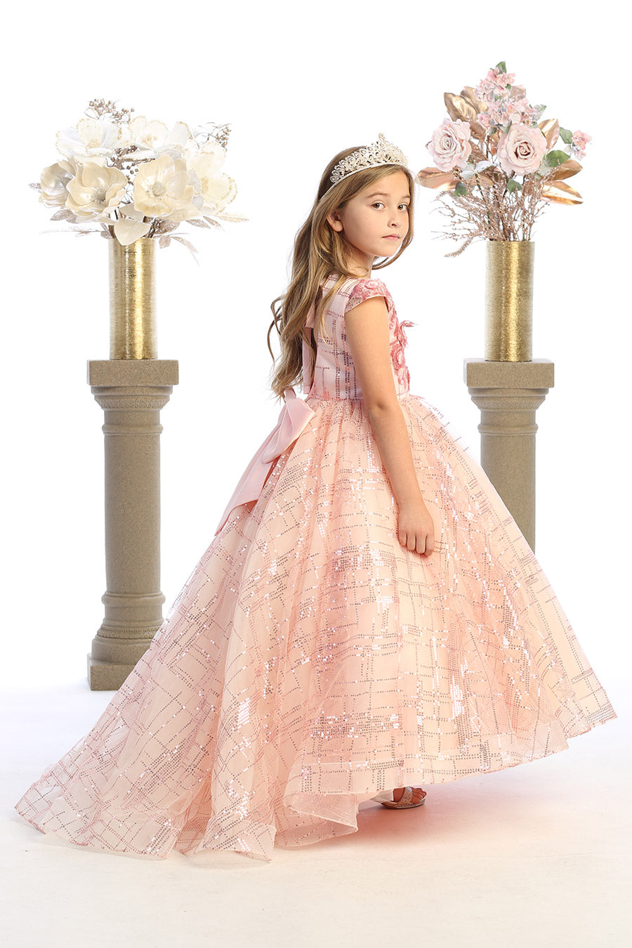Ball Gown Dress (9026)-Girls-Chacho's Kids