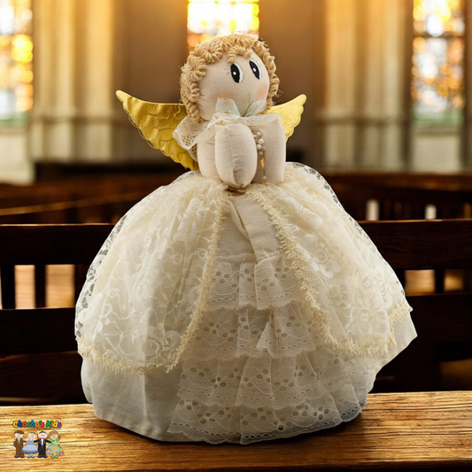 Handcrafted Candy Jar Angel Centerpiece