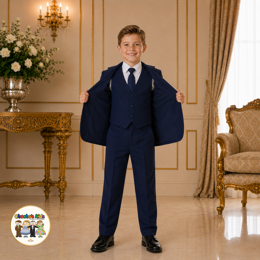 Classic Suit- (Navy Blue)