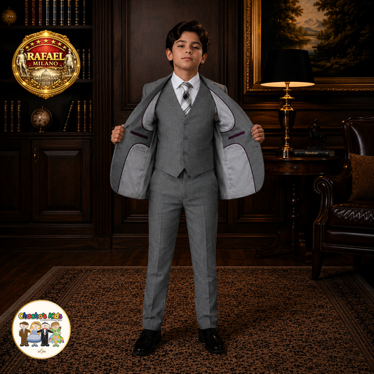 Rafael Milano Premium Boys Suit (Gray)