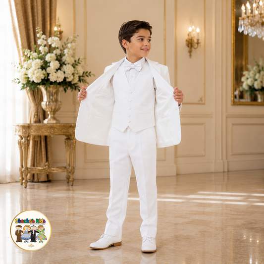Boys Signature Tuxedo-White