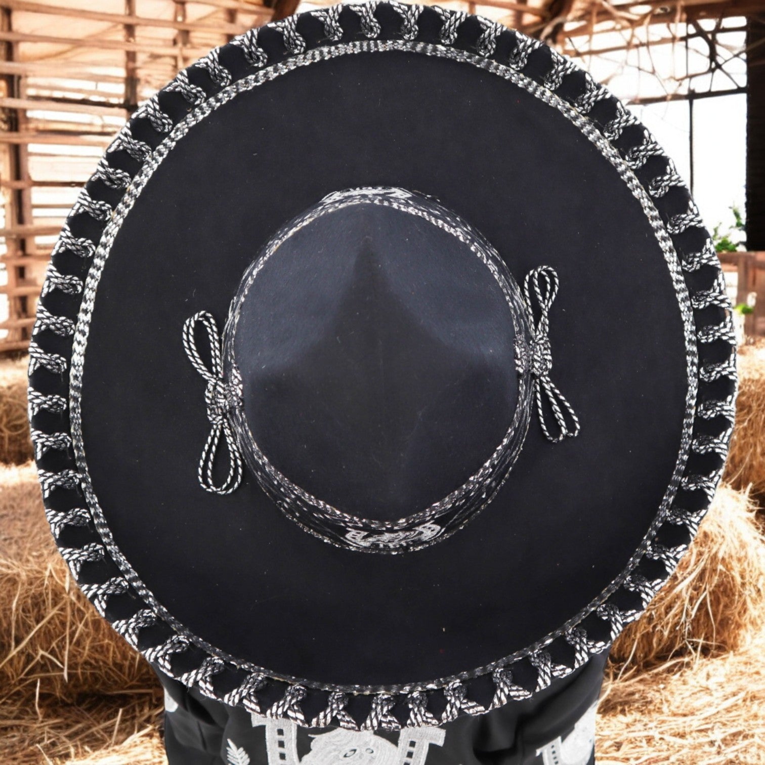 Charro Suit (7-Piece) (Black/Horse/Silver)-Boys-Chacho's Kids