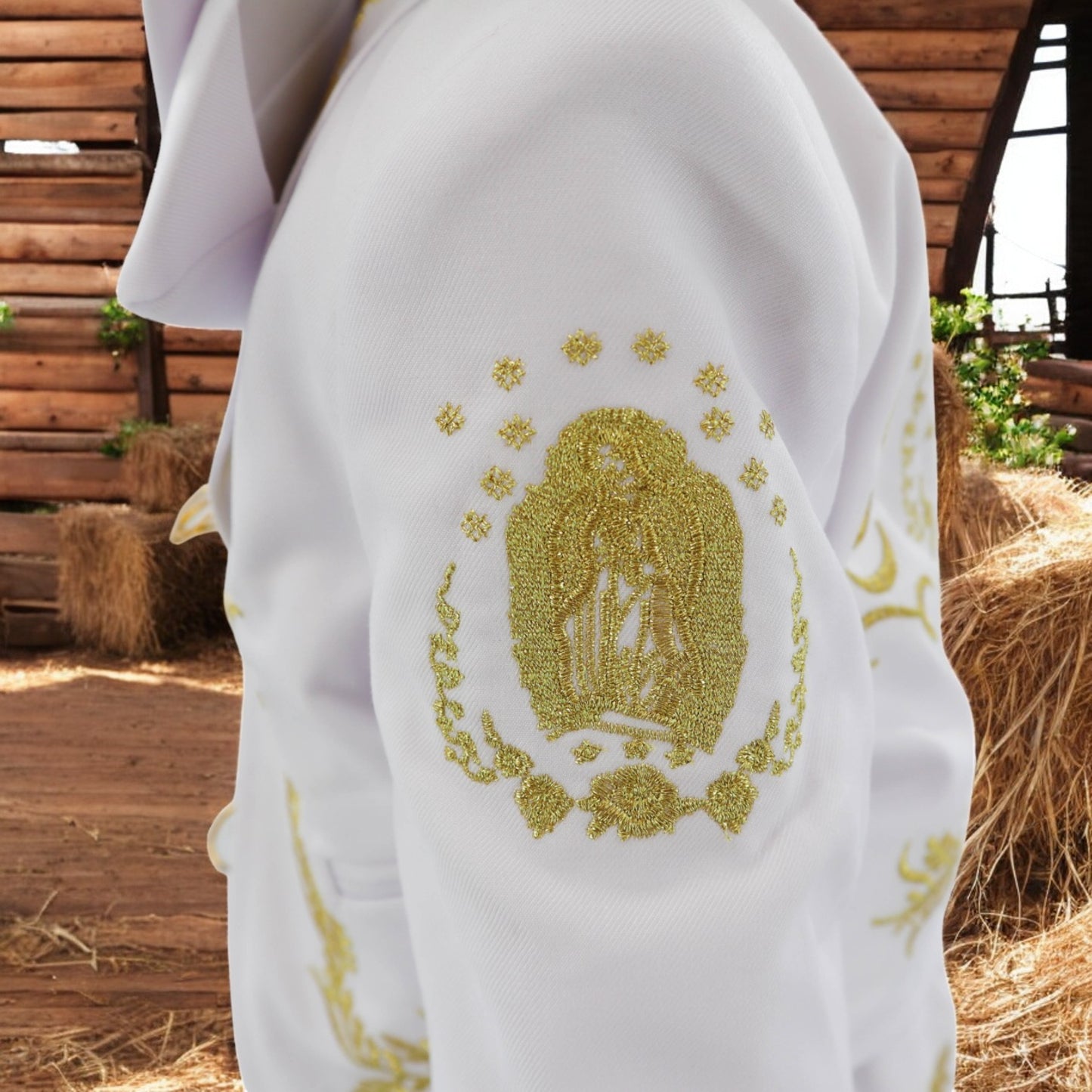 Charro Baptism (7-Piece) (White/Virgin/Gold)-Boys-Chacho's Kids