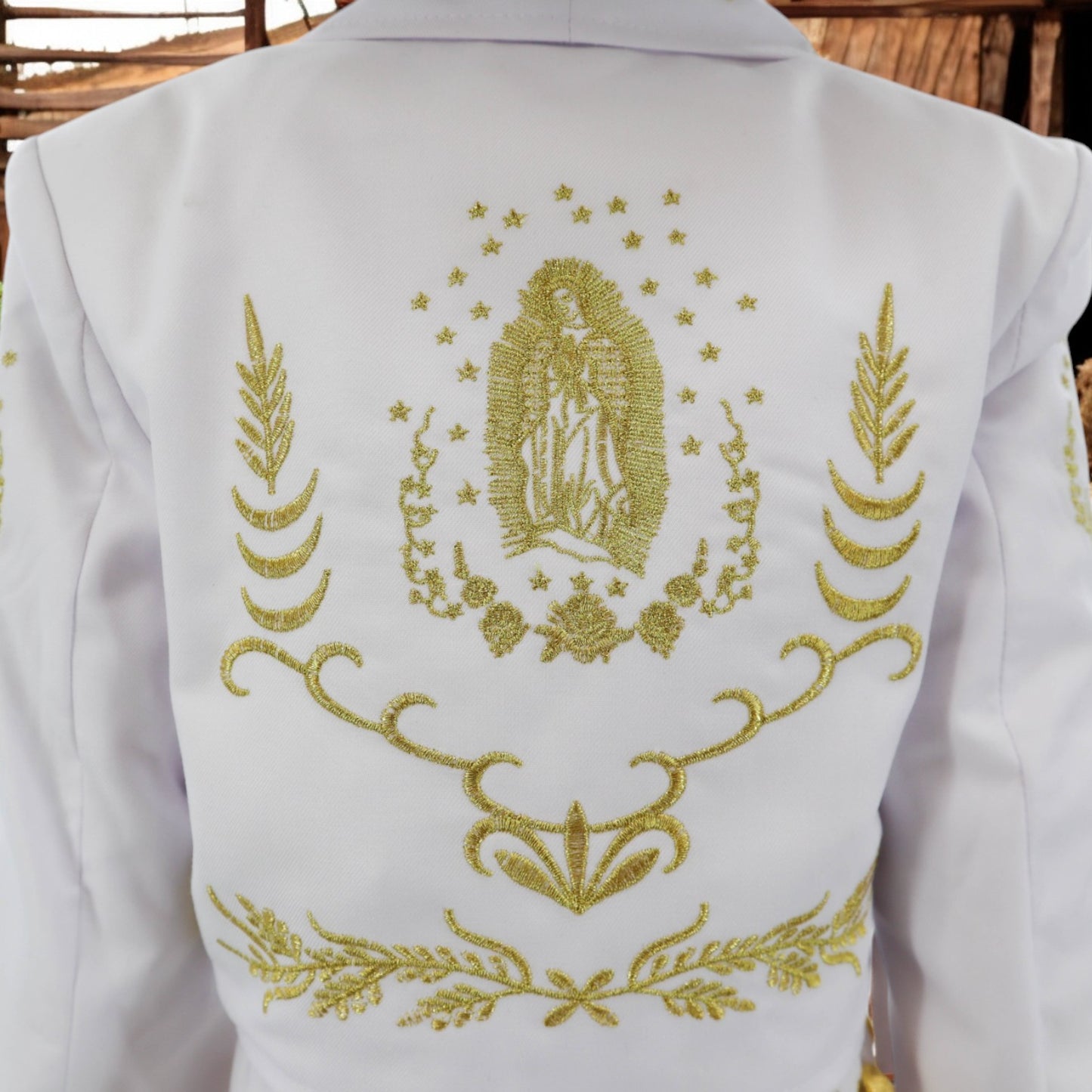 Charro Baptism (7-Piece) (White/Virgin/Gold)-Boys-Chacho's Kids