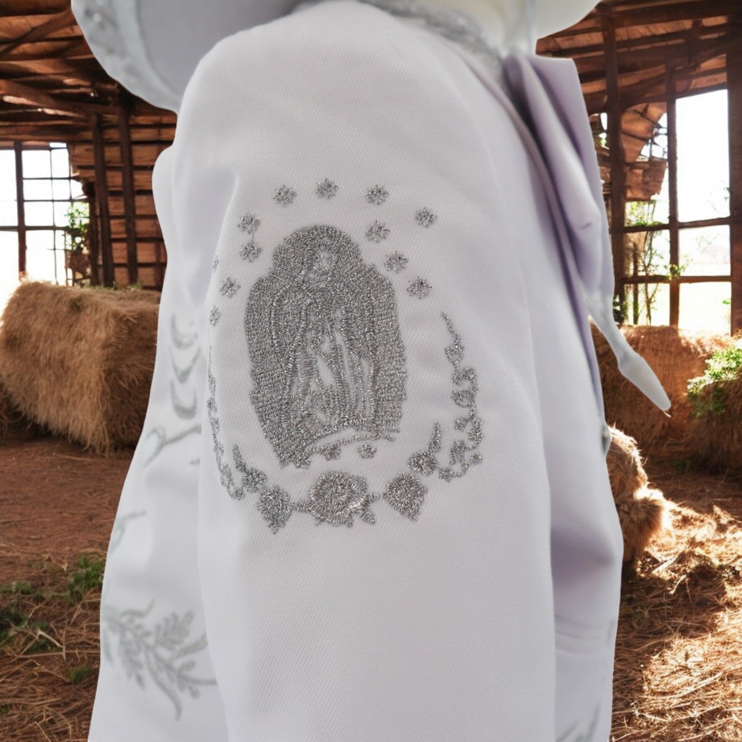 Charro Baptism (7-Piece) (White/Virgin/Silver)-Boys-Chacho's Kids