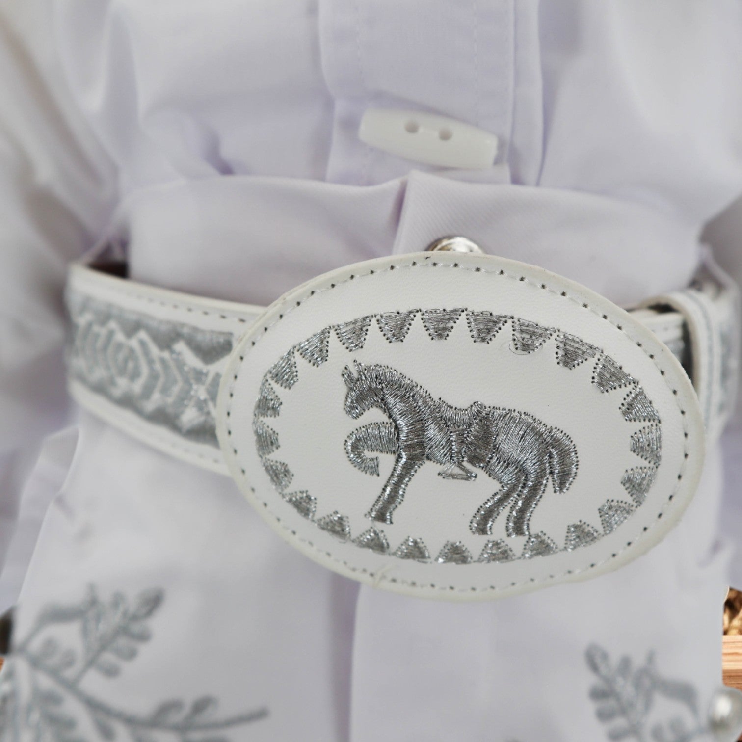 Charro Baptism (7-Piece) (White/Virgin/Silver)-Boys-Chacho's Kids