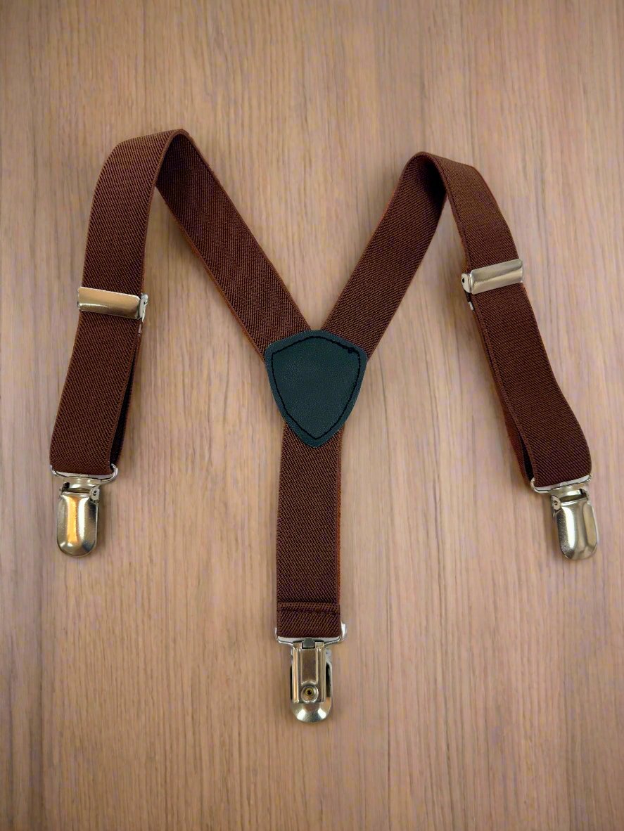 Baby Suspenders (SPB-01)-Boys-Brown-Chacho’s Kids