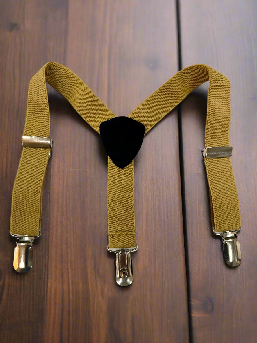 Baby Suspenders (SPB-01)-Boys-Mustard-Chacho’s Kids