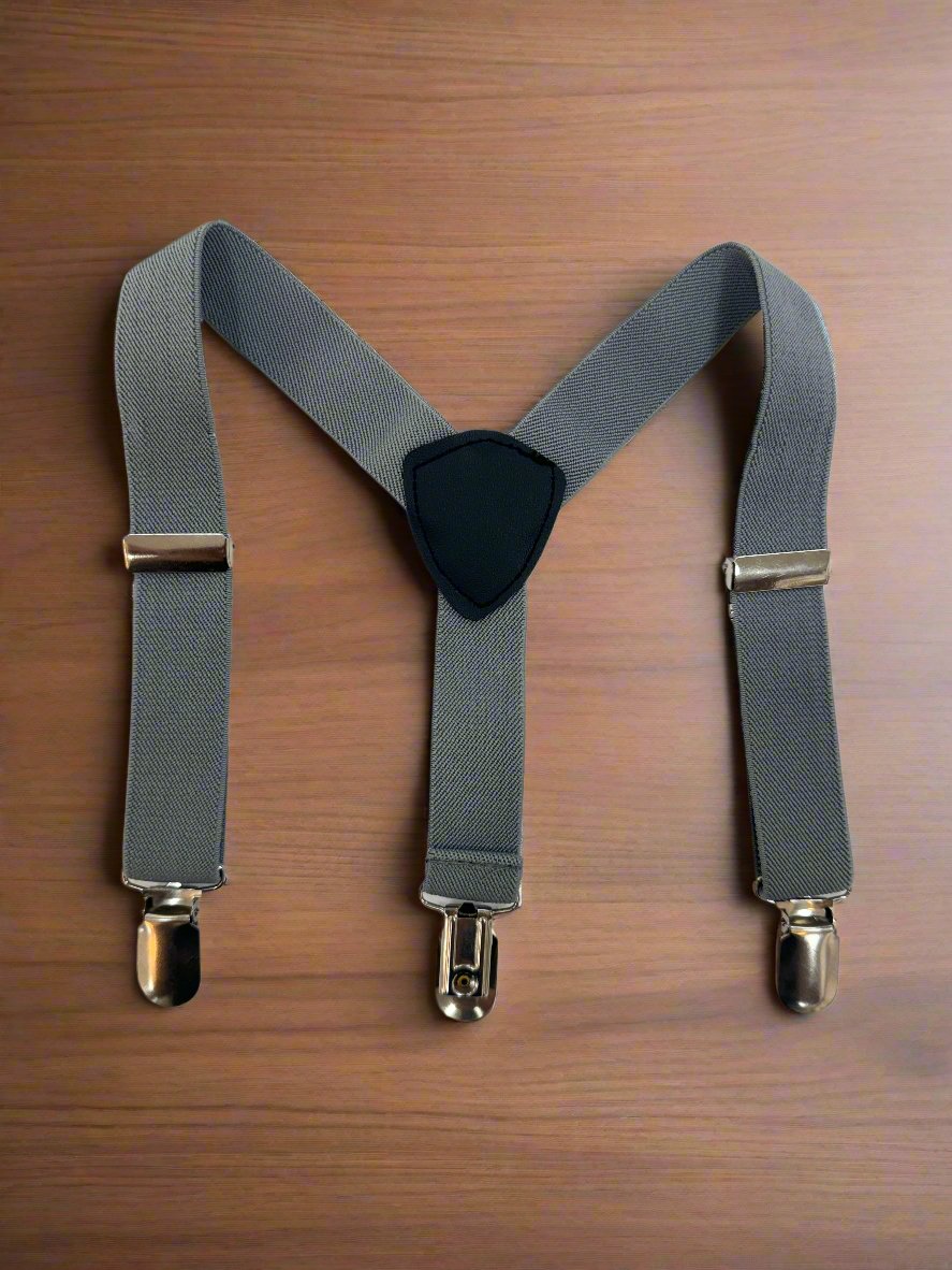 Baby Suspenders (SPB-02)-Boys-Light Gray-Chacho’s Kids