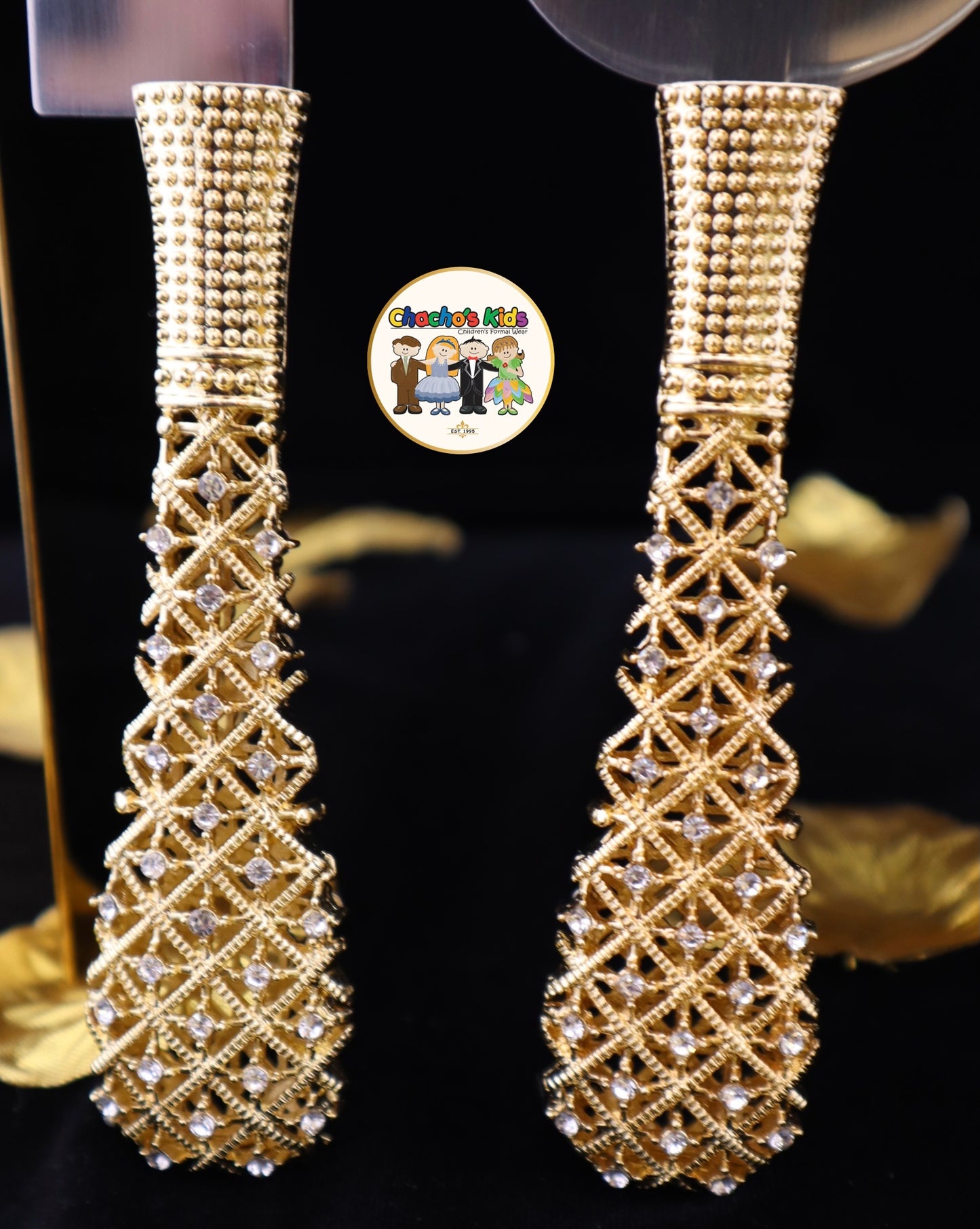Wedding Flutes & Serving Set-Gold-800