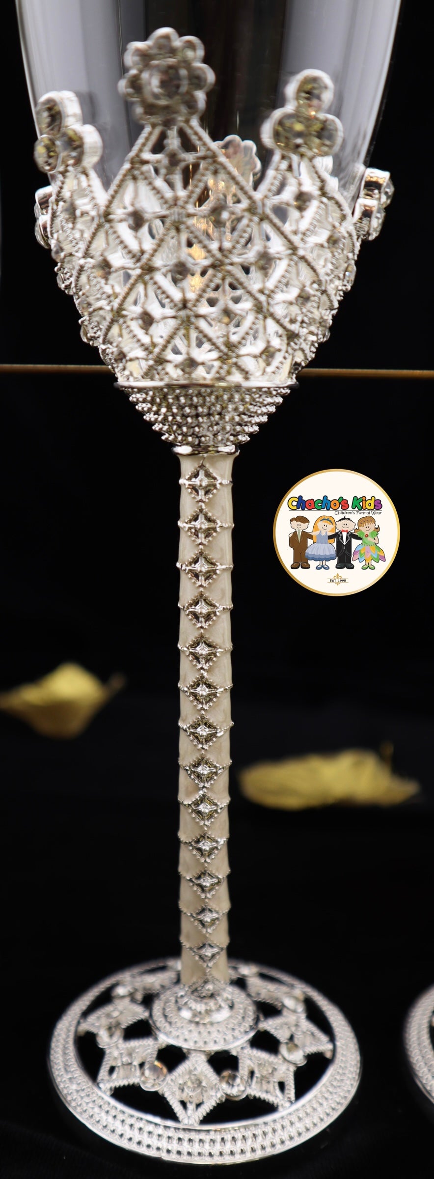 Wedding Flutes & Serving Set-Silver-800
