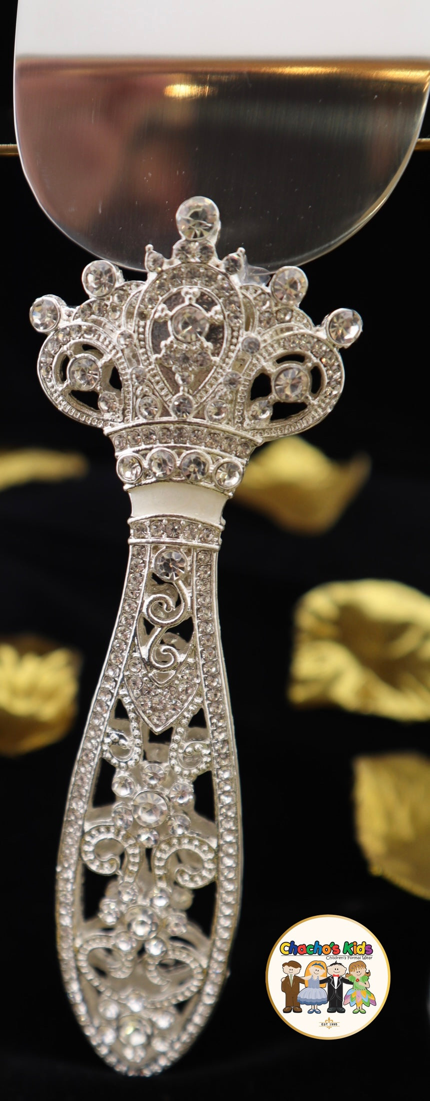 Wedding Flutes & Serving Set-Silver-803