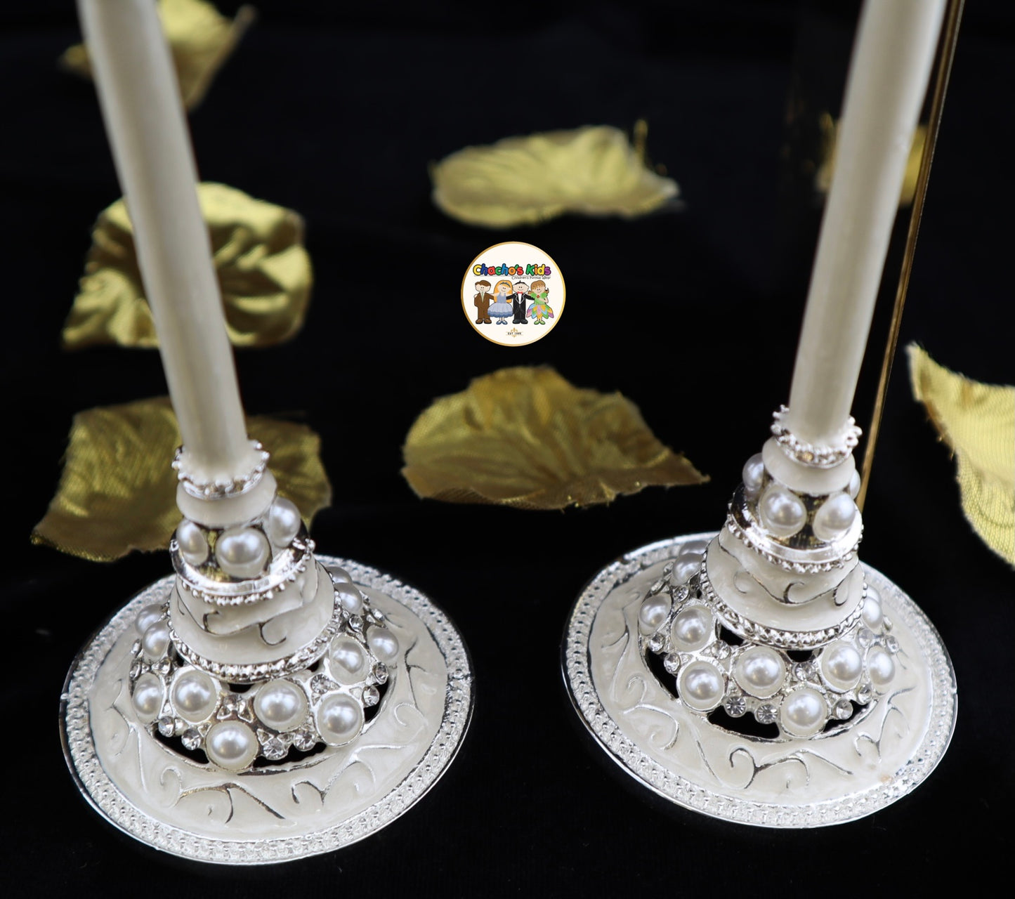 Wedding Flutes & Serving Set-Silver-803