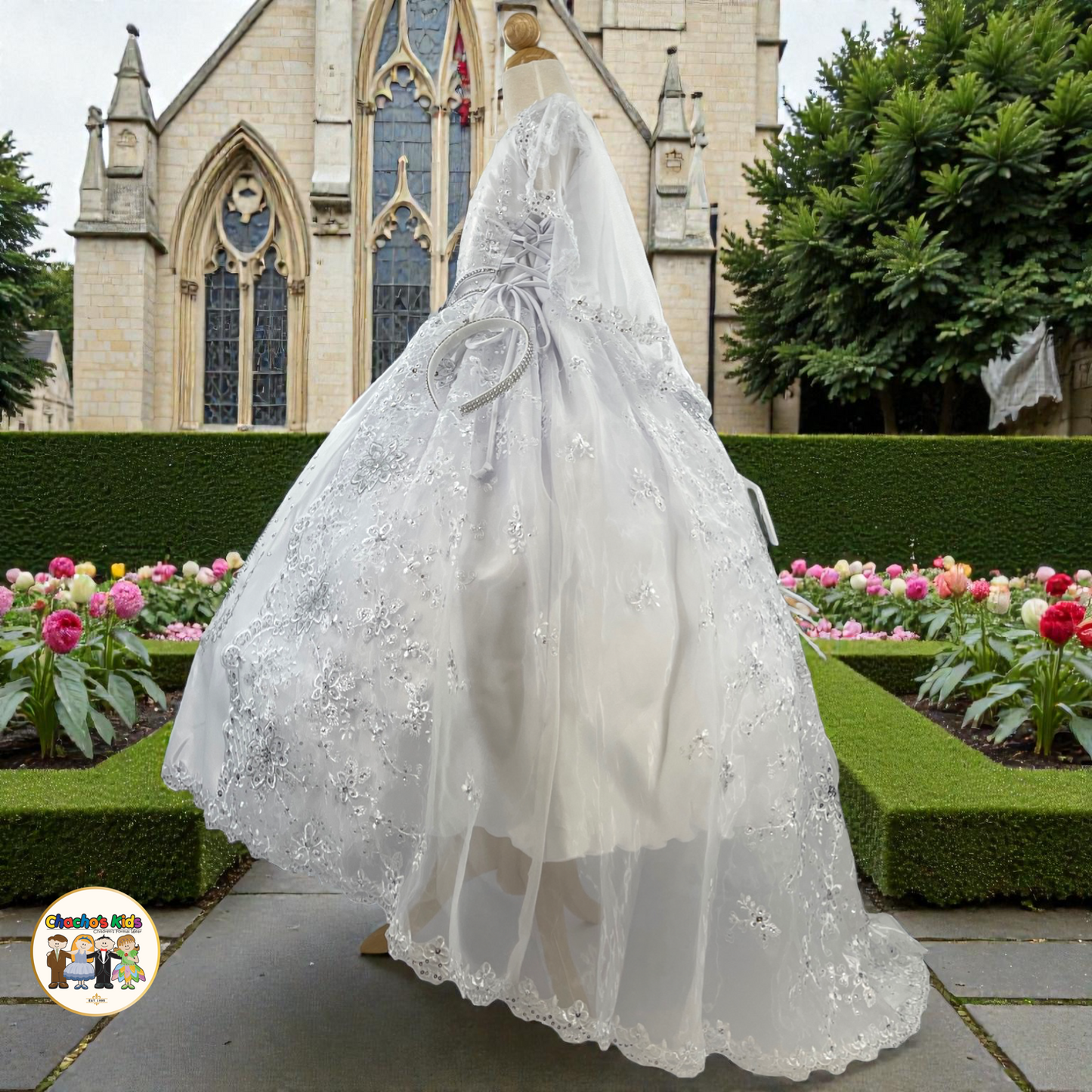 Girls Baptism Dress (B619)