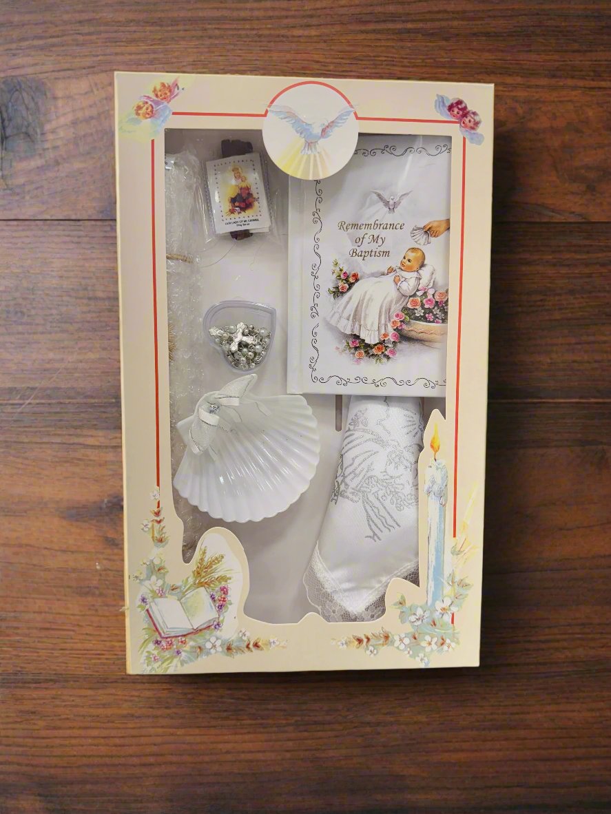 Basic Baptism Candle Set (6-Piece) (English)-Boys Girls-Chacho's Kids