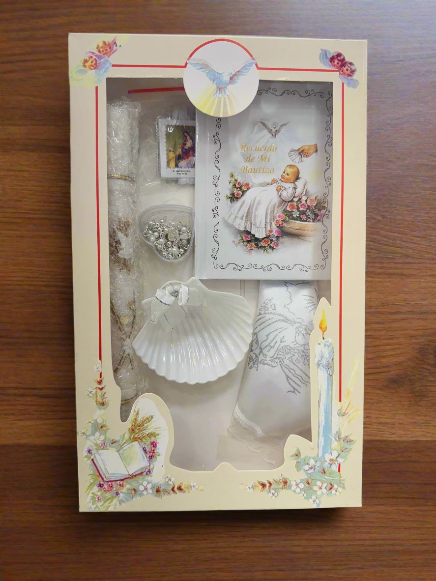 Basic Baptism Candle Set (6-Piece) (Spanish)-Boys Girls-Chacho's Kids