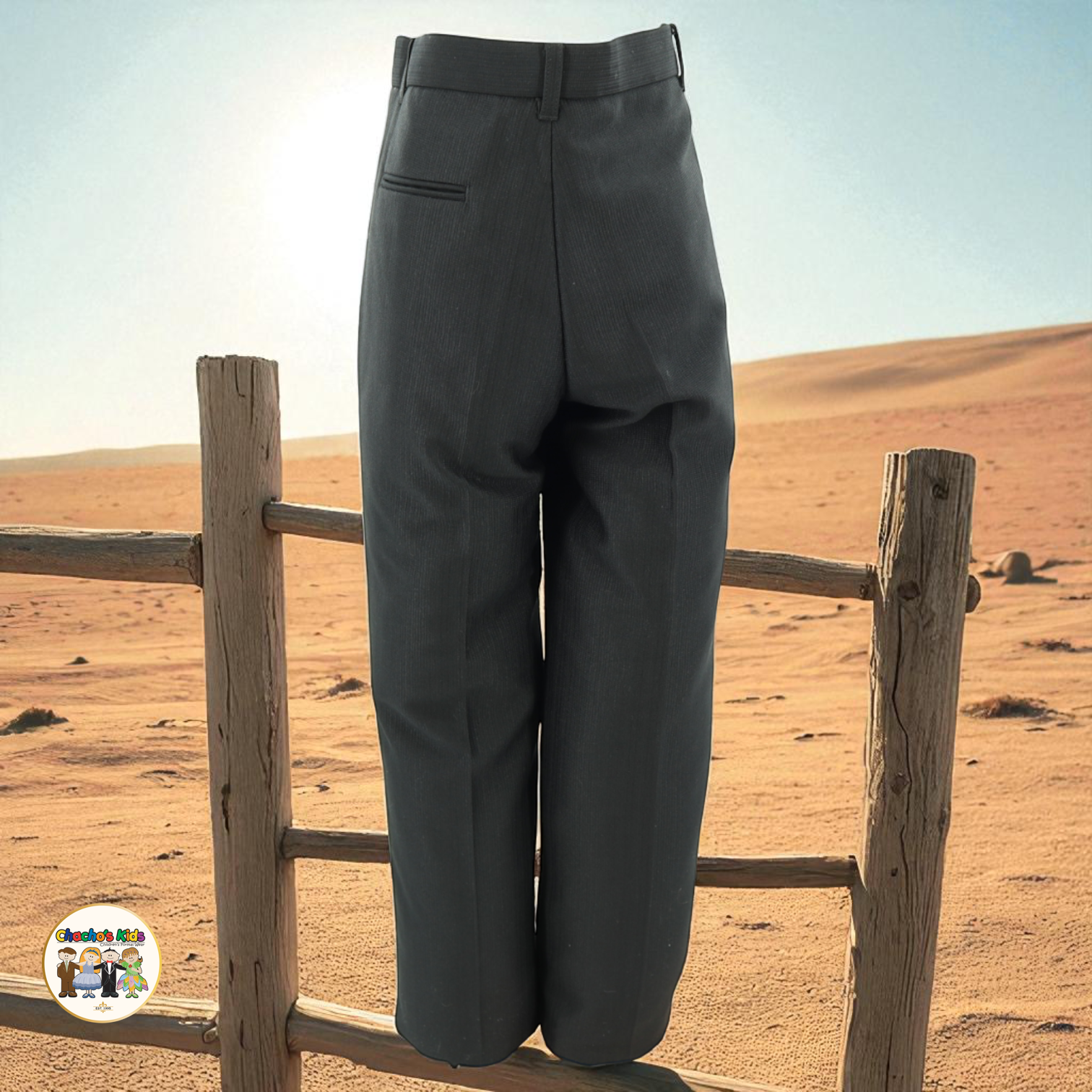 Western Black Pants-Chacho's Kids