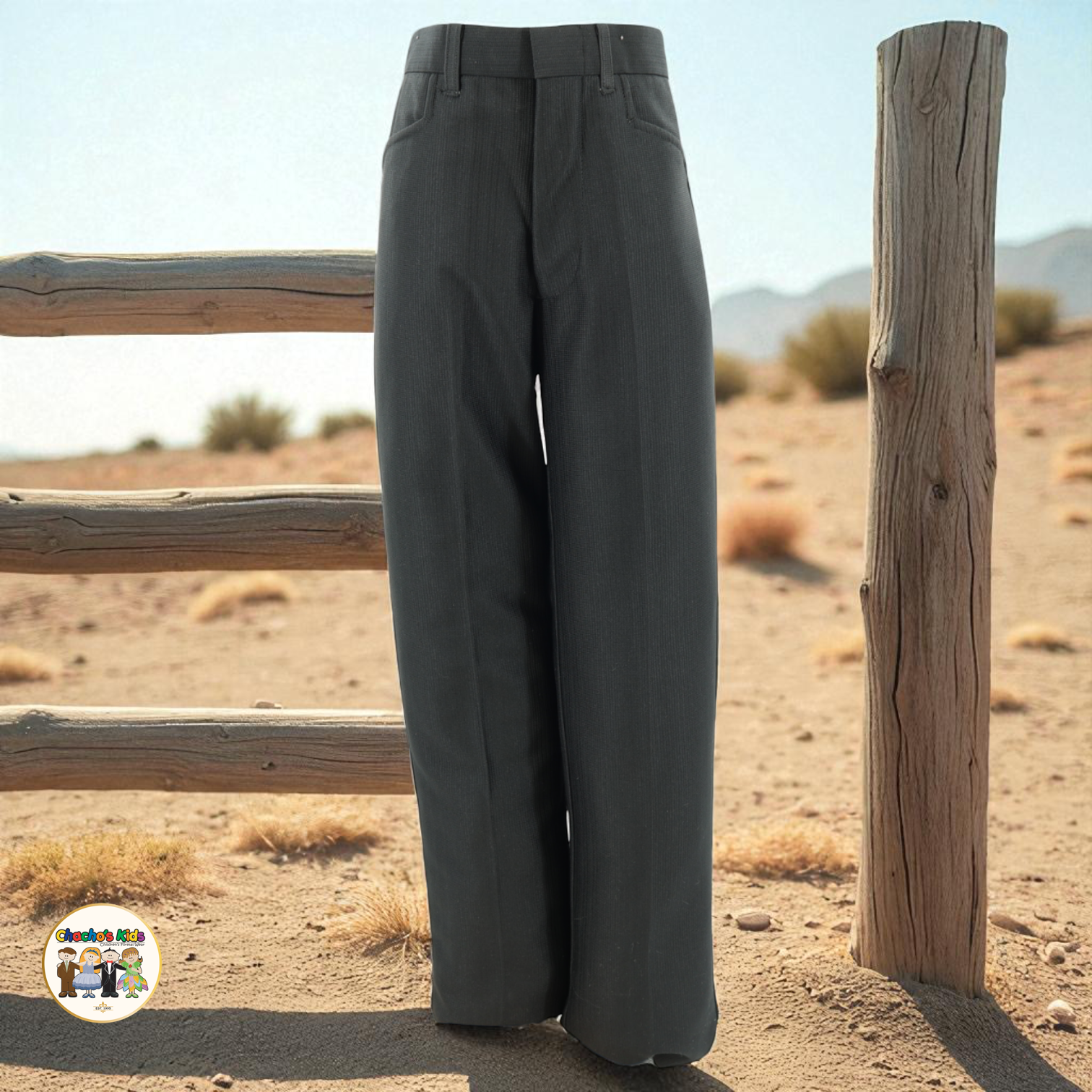 Western Black Pants-Chacho's Kids