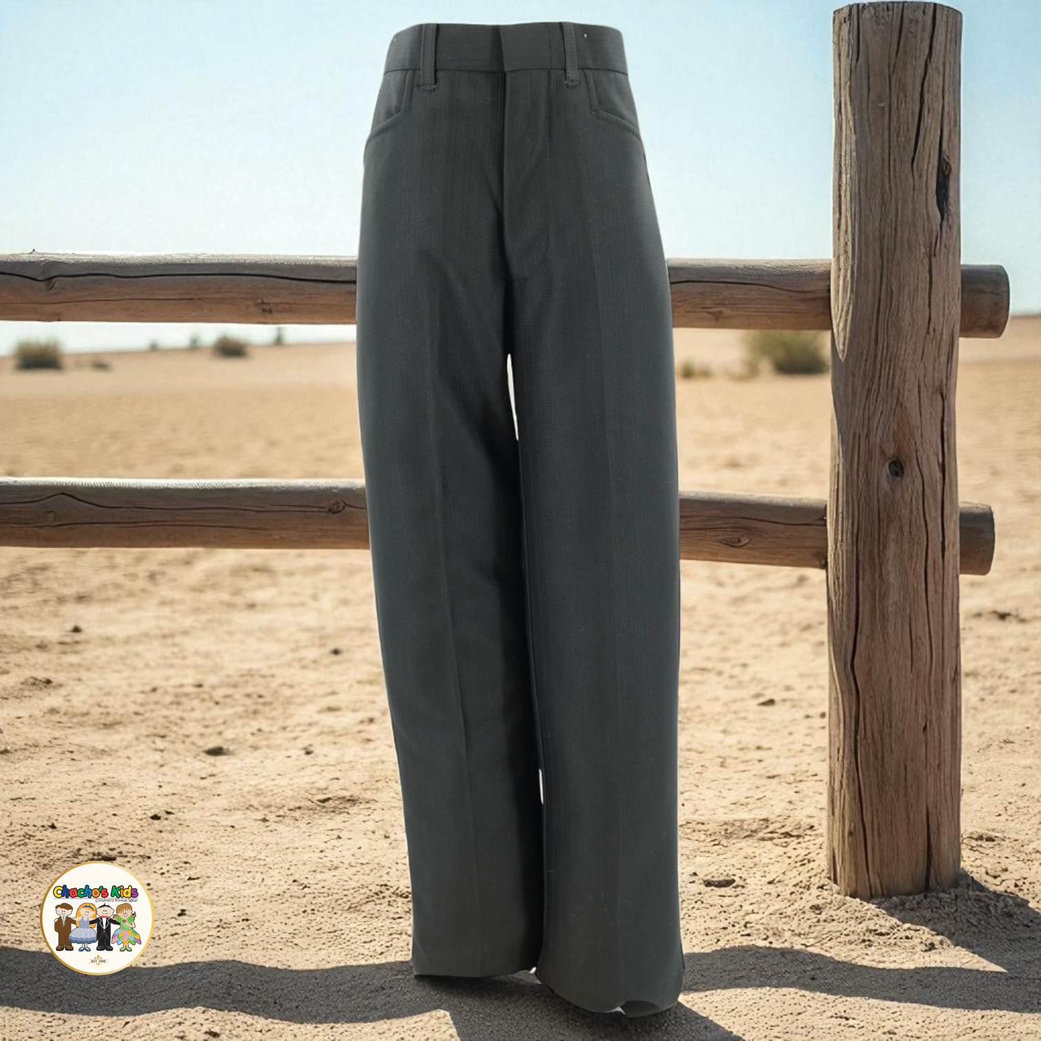 Western Black Pants-Chacho's Kids
